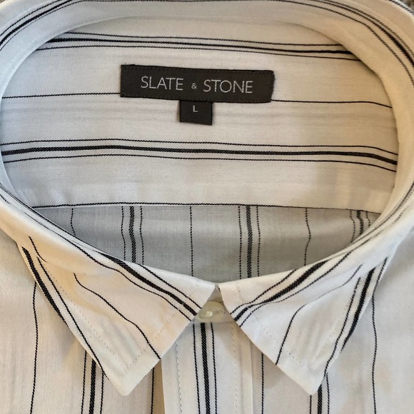 Slate and Stone - Short Sleeve Point Collar Shirt - Large - Picture 3 of 4